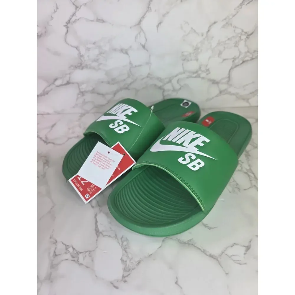 New Nike SB Victori One Slide “Lucky Green” DR2018-300 Men's Size 12 RARE